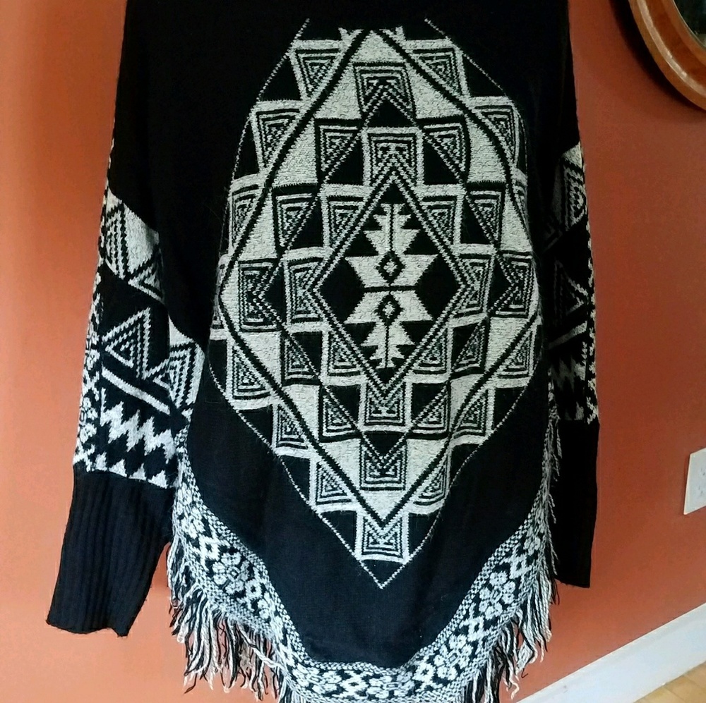 Sweater poncho